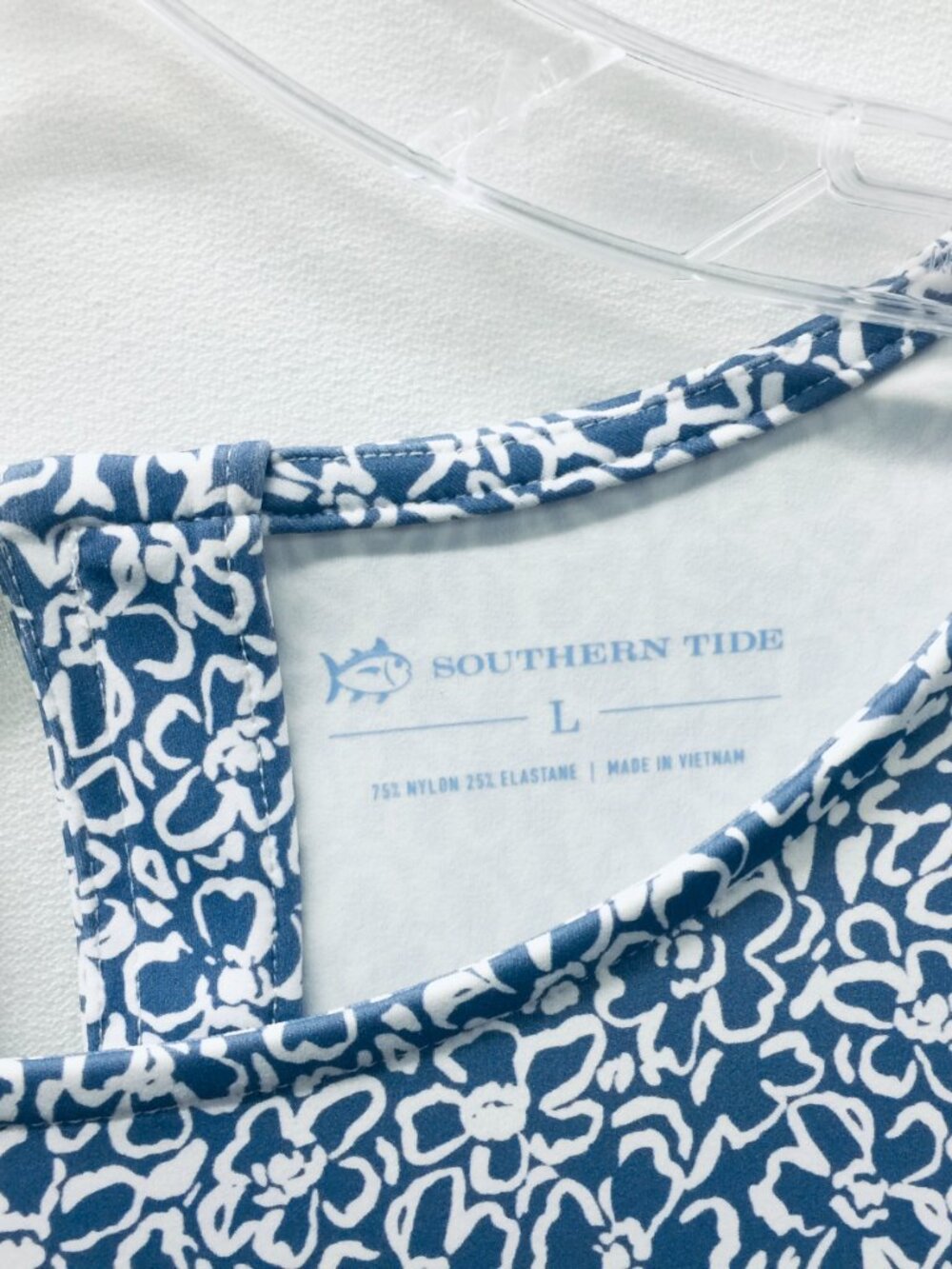 Southern tide dress women's blue and white, size large - NEW - Picture 4 of 5